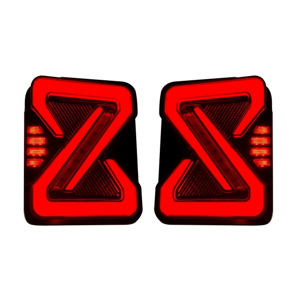 Carhatke Z Design Modified Tail Lights for Mahindra Thar Roxx 2024 Onwards - Solid