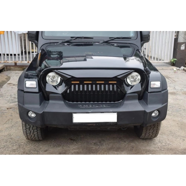 Angry Bird Front Grill with LED Lights for Mahindra Thar 2020 Onwards