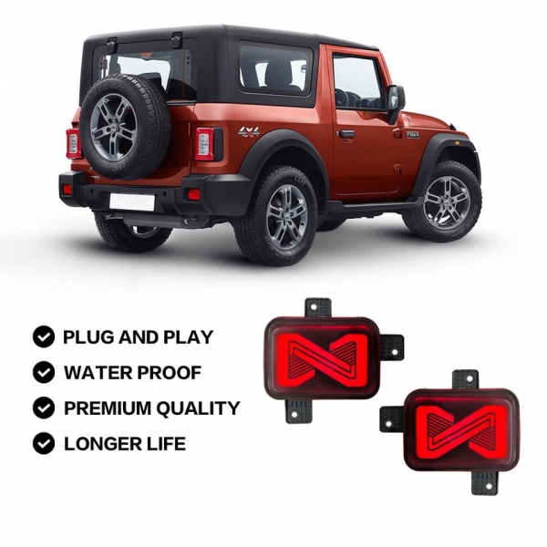 LED Reflector Lights for Mahindra Thar Roxx 2024 Onwards