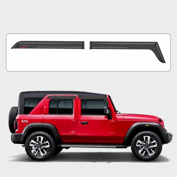 Galio Black Door Visor for Mahindra Thar Roxx 2024 Onwards