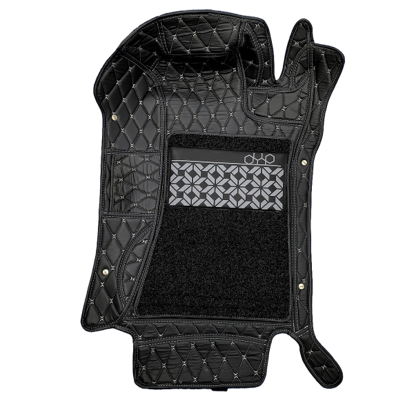 7D Car Floor Mats for Mahindra Thar 2020 Onwards - Black Color