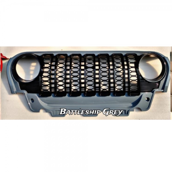 Rubicon Style Grill For Mahindra Thar Roxx 2024 Onwards - Battleship Grey