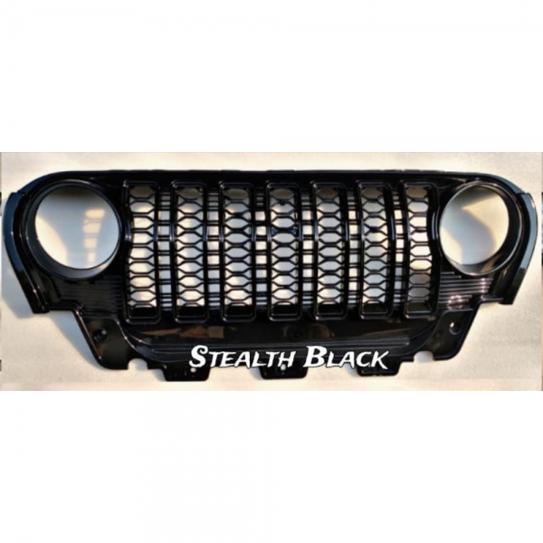 Rubicon Style Grill For Mahindra Thar Roxx 2024 Onwards - Stealth Black