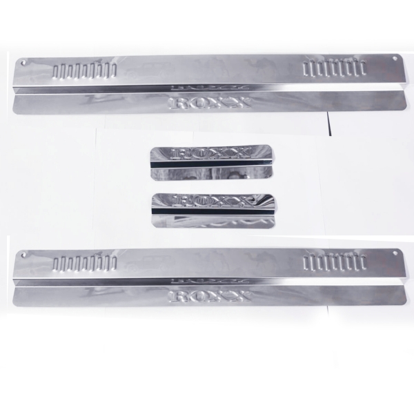 Carhatke Stainless Steel Door Sill Guards for Mahindra Thar Roxx 2024 Onwards