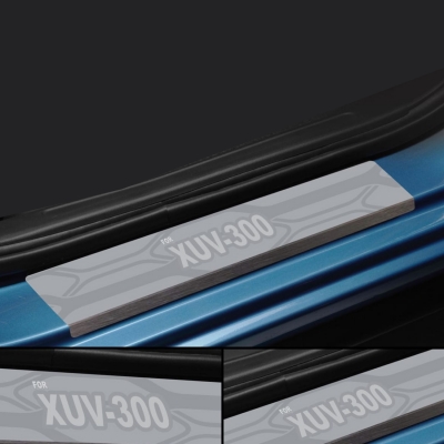 Galio Stainless Steel Door Sill Guards for Mahindra XUV 300 2019 Onwards Galio Stainless Steel Door Sill Guards for Mahindra XUV 300 2019 Onwards