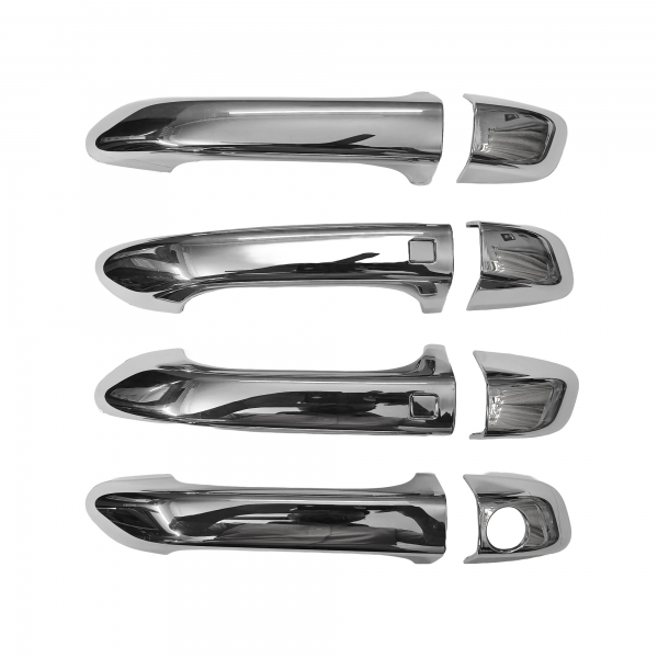 Cnleague Chrome Door Handle Cover for Mahindra XUV 3XO 2024 Onwards - Sensor with Key