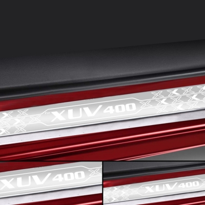 Galio Stainless Steel Door Sill Guards for Mahindra XUV 400 2023 Onwards Galio Stainless Steel Door Sill Guards for Mahindra XUV 400 2023 Onwards