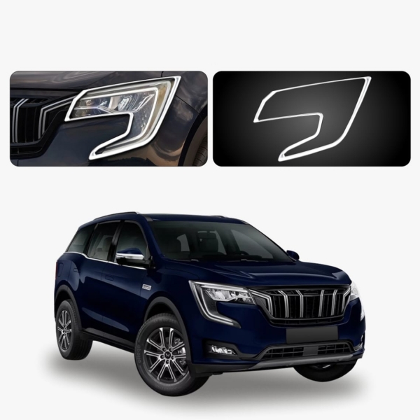Galio Head Lamp Chrome Garnish for Mahindra XUV 700 2021 Onwards Galio Head Lamp Chrome Garnish for Mahindra XUV 700 2021 Onwards