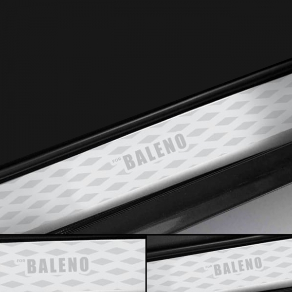 Galio Stainless Steel Door Sill Guards for Maruti Suzuki Baleno 2015 Onwards