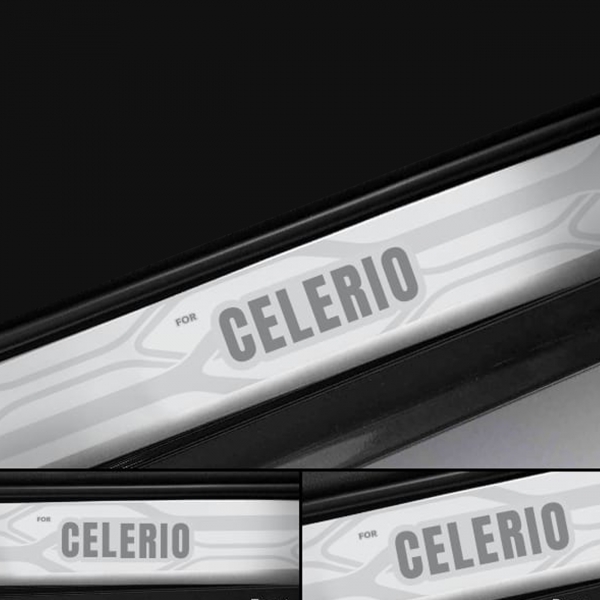 Galio Stainless Steel Door Sill Guards for Maruti Suzuki Celerio 2014 Onwards