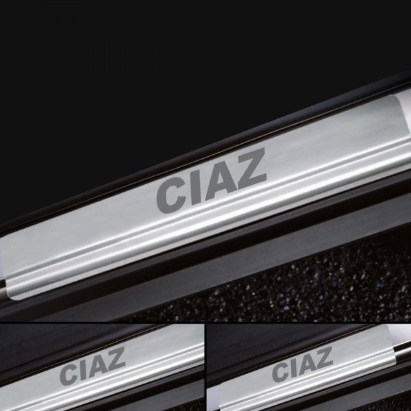 Galio Stainless Steel Door Sill Guards for Maruti Suzuki Ciaz 2014 Onwards