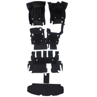 Black Color Luxury Florino Floor Mats for Maruti Suzuki XL6 2019 Onwards - Non-CNG