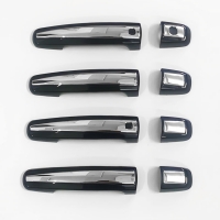 Cnleague Black with Chrome Door Handle Cover for Brezza, Victoris, Grand Vitara, Hyryder, New Swift, Swift Old, Swift Dzire Old, Ritz, SX4, Ertiga Old, Celerio, Ignis