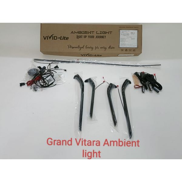 K4 Orignal Interior Ambient Light For Maruti Suzuki Grand Vitara 2022 Onwards - 18 Pieces