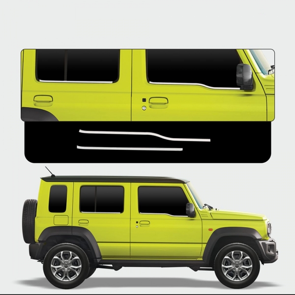 GFX Maruti Suzuki Jimny 2023 Onwards Lower Window Chrome Garnish