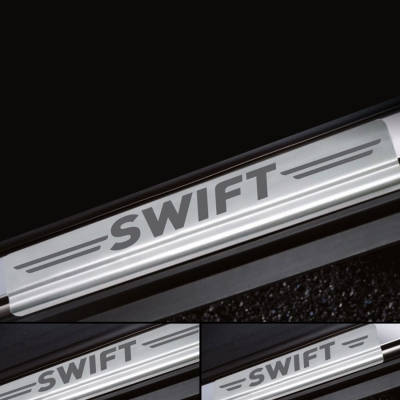 Galio Stainless Steel Door Sill Guards for Maruti Suzuki Swift 2011-17 Galio Stainless Steel Door Sill Guards for Maruti Suzuki Swift 2011-17