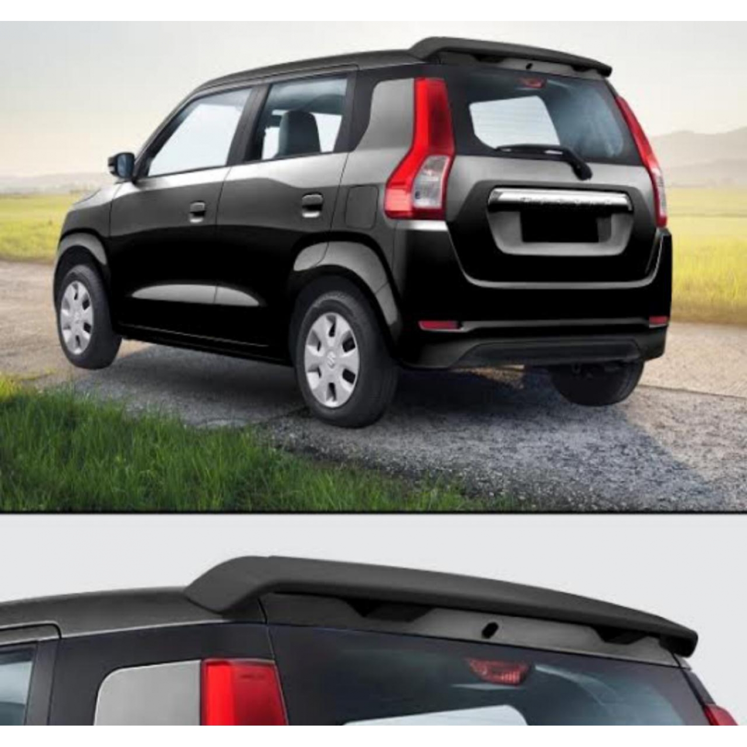 Galio Maruti Suzuki Wagon R 2019 ABS Spoiler Painted Black