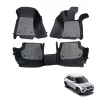 Toyota Urban Cruiser Premium Diamond Pattern 7D Car Floor Mats (Set of 3, Black)