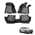 Audi Q7 Premium Diamond Pattern 7D Car Floor Mats (Set of 3, Black & Beige) Audi Q7 Premium Diamond Pattern 7D Car Floor Mats (Set of 3, Black & Beige)