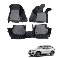 BMW X3 Premium Diamond Pattern 7D Car Floor Mats (Set of 3, Black & Beige) BMW X3 Premium Diamond Pattern 7D Car Floor Mats (Set of 3, Black & Beige)