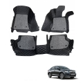 Honda Amaze Premium Diamond Pattern 7D Car Floor Mats (Set of 3, Black & Beige) Honda Amaze Premium Diamond Pattern 7D Car Floor Mats (Set of 3, Black & Beige)