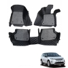 Land Rover Discovery Premium Diamond Pattern 7D Car Floor Mats (Set of 3, Black)