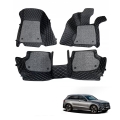 Mercedes-Benz GLC Class Premium Diamond Pattern 7D Car Floor Mats (Set of 3, Black and Beige) Mercedes-Benz GLC Class Premium Diamond Pattern 7D Car Floor Mats (Set of 3, Black and Beige)