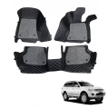 Mitsubishi Pajero Premium Diamond Pattern 7D Car Floor Mats (Set of 3, Black and Beige) Mitsubishi Pajero Premium Diamond Pattern 7D Car Floor Mats (Set of 3, Black and Beige)