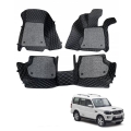 Mahindra New Scorpio Premium Diamond Pattern 7D Car Floor Mats (Set of 3, Black and Beige) Mahindra New Scorpio Premium Diamond Pattern 7D Car Floor Mats (Set of 3, Black and Beige)