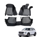 Hyundai New Creta 2020 Premium Diamond Pattern 7D Car Floor Mats (Set of 3, Black) Hyundai New Creta 2020 Premium Diamond Pattern 7D Car Floor Mats (Set of 3, Black)