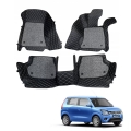 Maruti Wagon R 2019 Premium Diamond Pattern 7D Car Floor Mats (Set of 3, Black) Maruti Wagon R 2019 Premium Diamond Pattern 7D Car Floor Mats (Set of 3, Black)