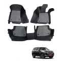 MG Gloster Premium Diamond Pattern 7D Car Floor Mats (Set of 4, Black) MG Gloster Premium Diamond Pattern 7D Car Floor Mats (Set of 4, Black)