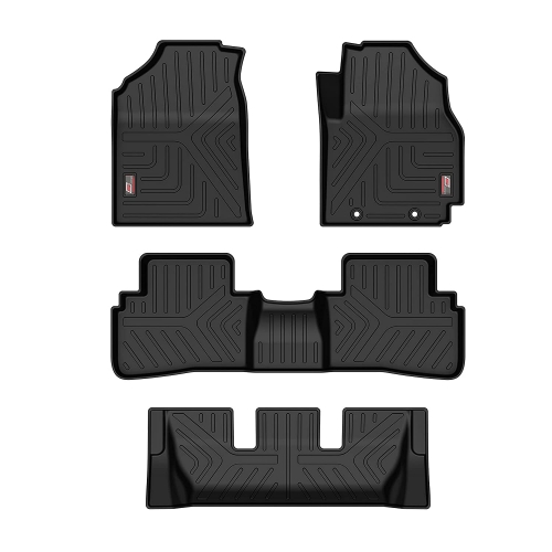 GFX Hyundai Alcazar Onward Custom Fit All Weather Tech Car Floor Liner Rubber TPU Mat With Trunk Mat (6/7 Seater)
