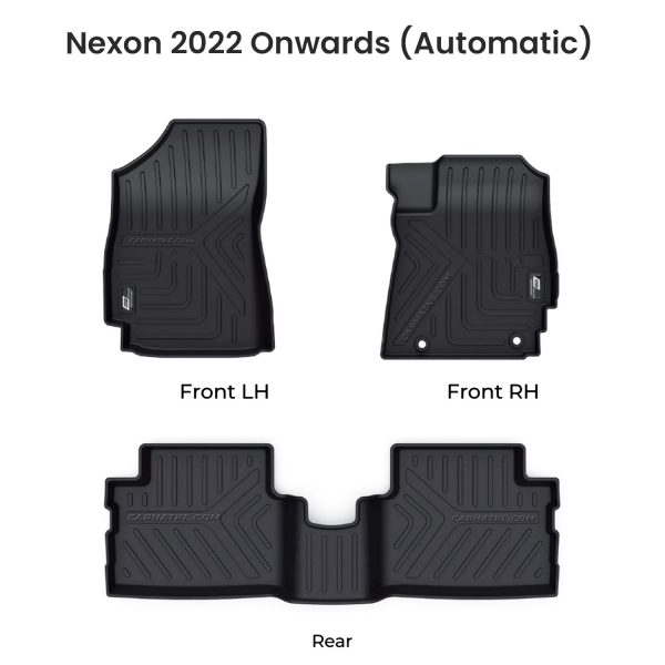 GFX Tata Nexon 2022 Onwards Custom Fit LLM LifeLong TPV Mats