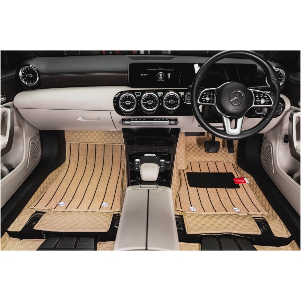 Luxury Florino Floor Mats for BMW 3 Series 2020 Onwards - Beige Color Luxury Florino Floor Mats for BMW 3 Series 2020 Onwards - Beige Color