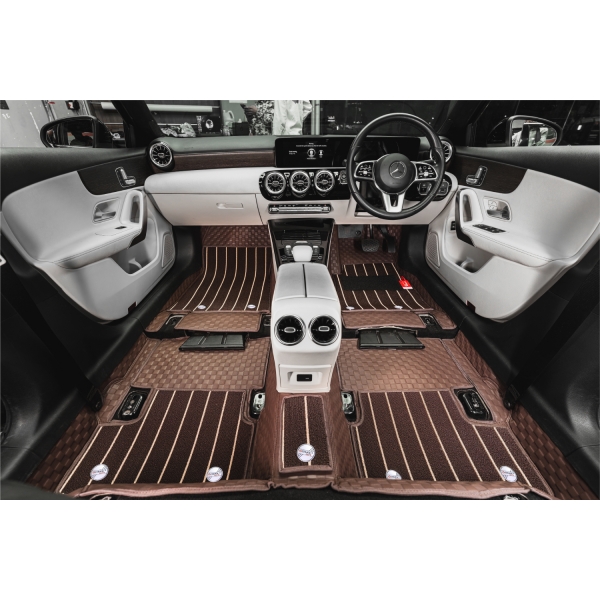 Luxury Florino Floor Mats for BMW 3 Series 2011-2019 - Brown Color Luxury Florino Floor Mats for BMW 3 Series 2011-2019 - Brown Color
