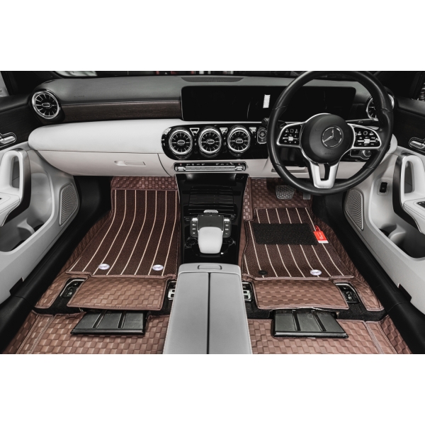Luxury Florino Floor Mats for BMW 3 Series 2011-2019 - Brown Color Luxury Florino Floor Mats for BMW 3 Series 2011-2019 - Brown Color