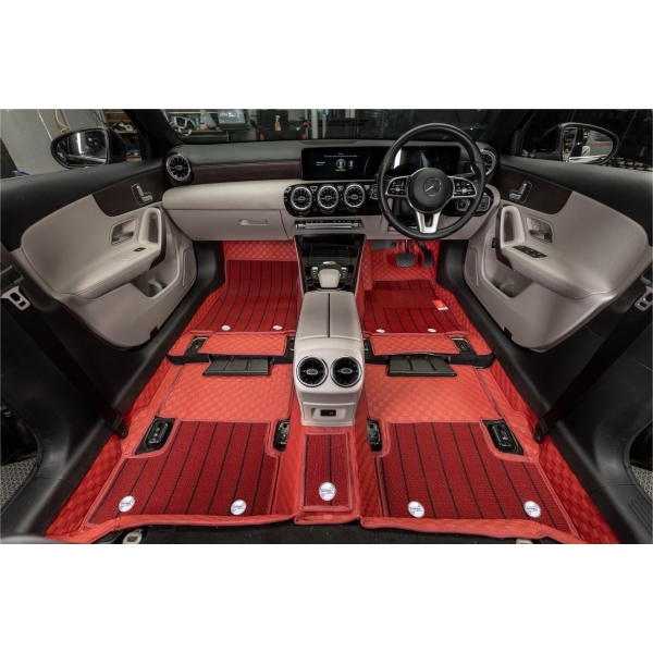 Luxury Florino Floor Mats for BMW 3 Series 2011-2019 - Wine Color Luxury Florino Floor Mats for BMW 3 Series 2011-2019 - Wine Color