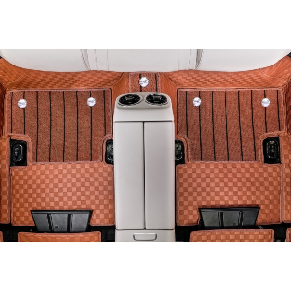 Luxury Florino Floor Mats for BMW 3 Series 2011-2019 - Tan Color