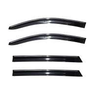 Galio MG Hector 2019 Onwards Window Door Visor with Chrome Line