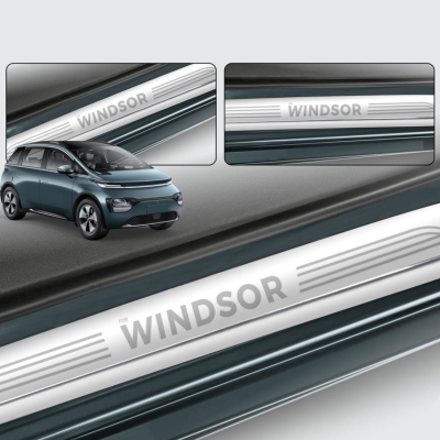 Galio Stainless Steel Door Sill Guards for MG Windsor 2024 Onwards