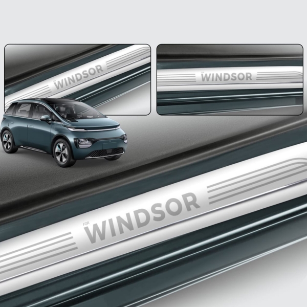 Galio Stainless Steel Door Sill Guards for MG Windsor 2024 Onwards