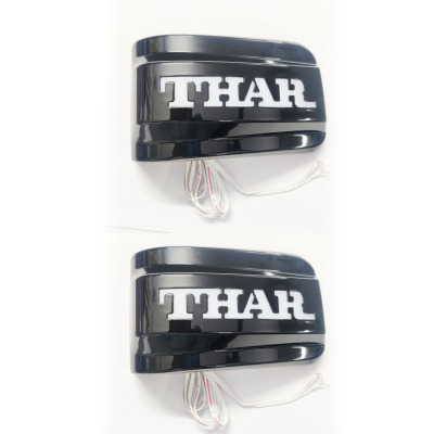 Cnleague Side Mirror LED Indicator Lights for Mahindra Thar 2020 Onwards - Glossy Black