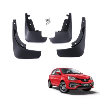 Toyota Etios Liva Techo Best Quality O.E Type Mudflap (Set Of 4Pcs.)