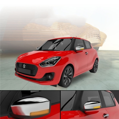 Galio Maruti Suzuki Swift 2018 Onwards ORVM Chrome Cover With Indicator Cut