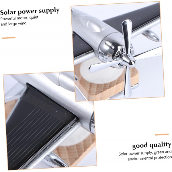 Solar Airplane Car Air Fresheners with Solar Rotating Fan
