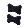 Orthopedic Memory Foam Bone Neck Rest (Set of 2, Black) Orthopedic Memory Foam Bone Neck Rest (Set of 2, Black)