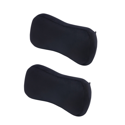 Orthopedic Memory Foam Broad Neck Rest (Set of 2, Black) Orthopedic Memory Foam Broad Neck Rest (Set of 2, Black)
