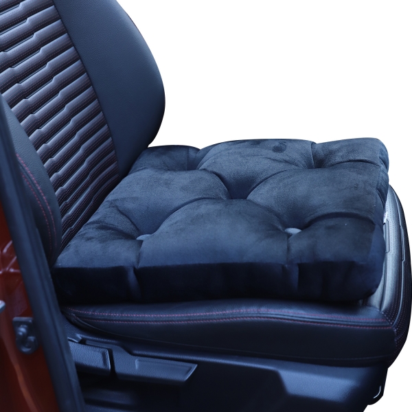 Orthopedic Seat Cushion with Button – Black Color Orthopedic Seat Cushion with Button – Black Color