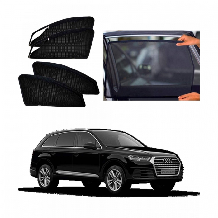 Audi Q7 Car Zipper Magnetic Window Sun Shades Set Of 6 Audi Q7 Car Zipper Magnetic Window Sun Shades Set Of 6